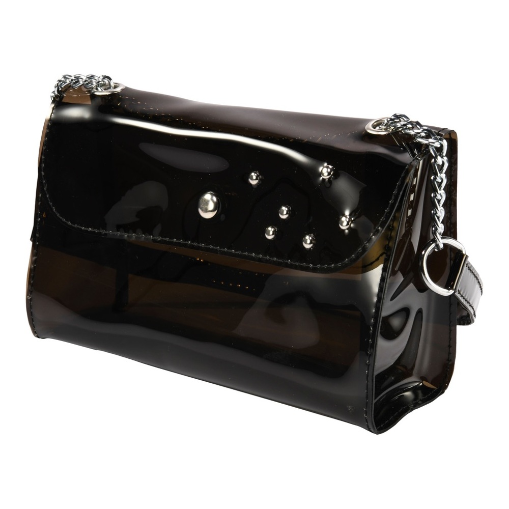 90’s -Inspired Black Vinyl Jelly Bag - Picture 2 of 9